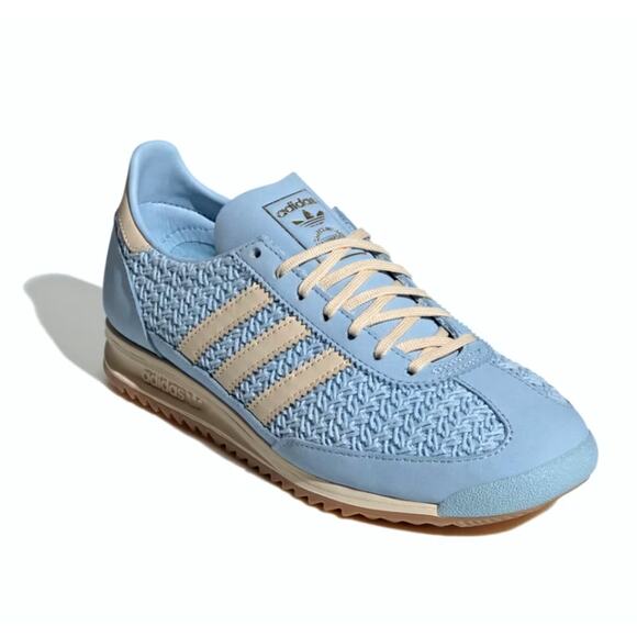 Adidas Women's Clear Sky Cream White Originals SL 72 OG Trainer Shoes Size 7.5 - Picture 1 of 13